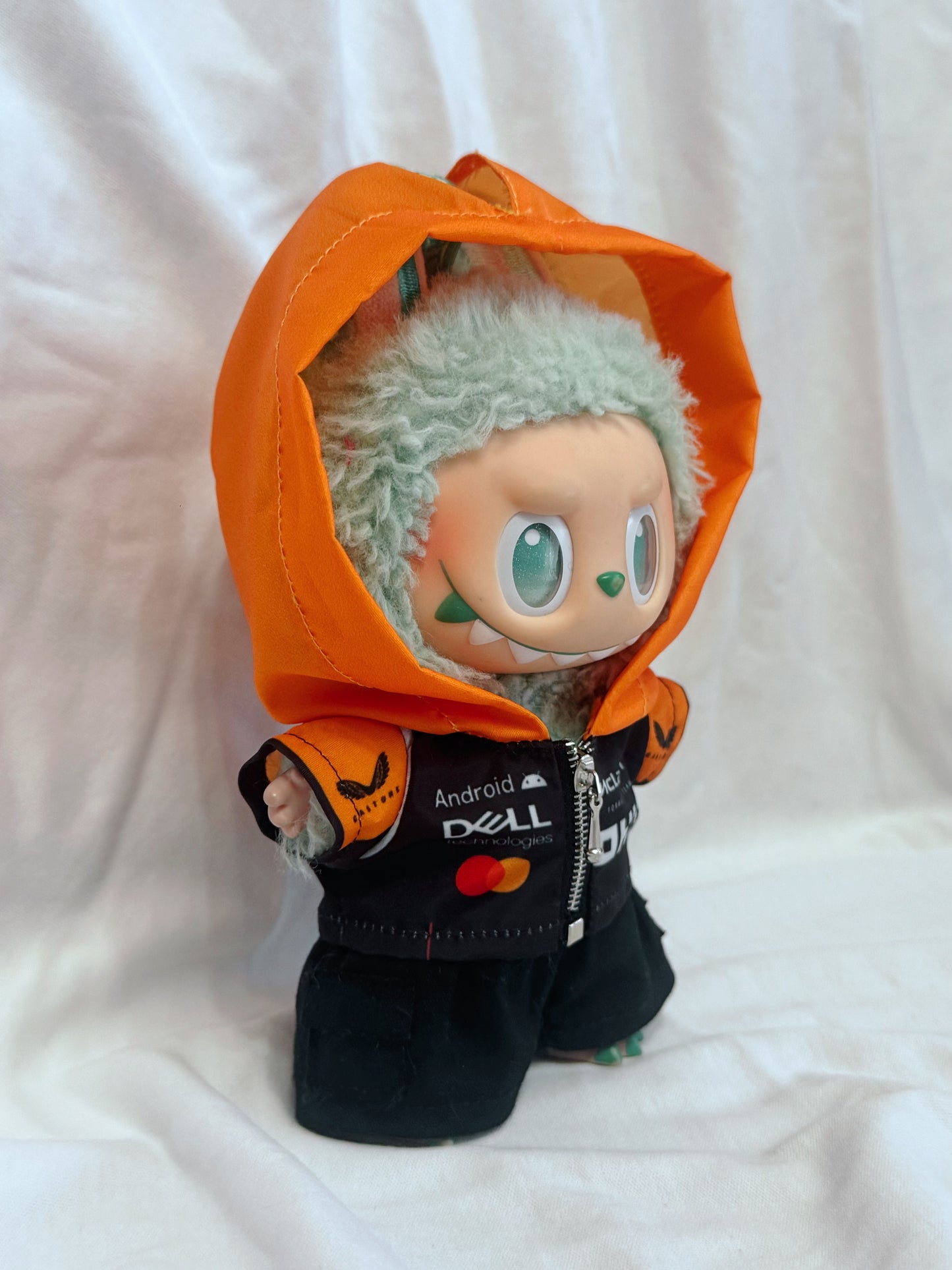 Labubu McLaren F1 Racing Jacket | The Monsters Miniature Motorsport Outfit(Doll Not Included)