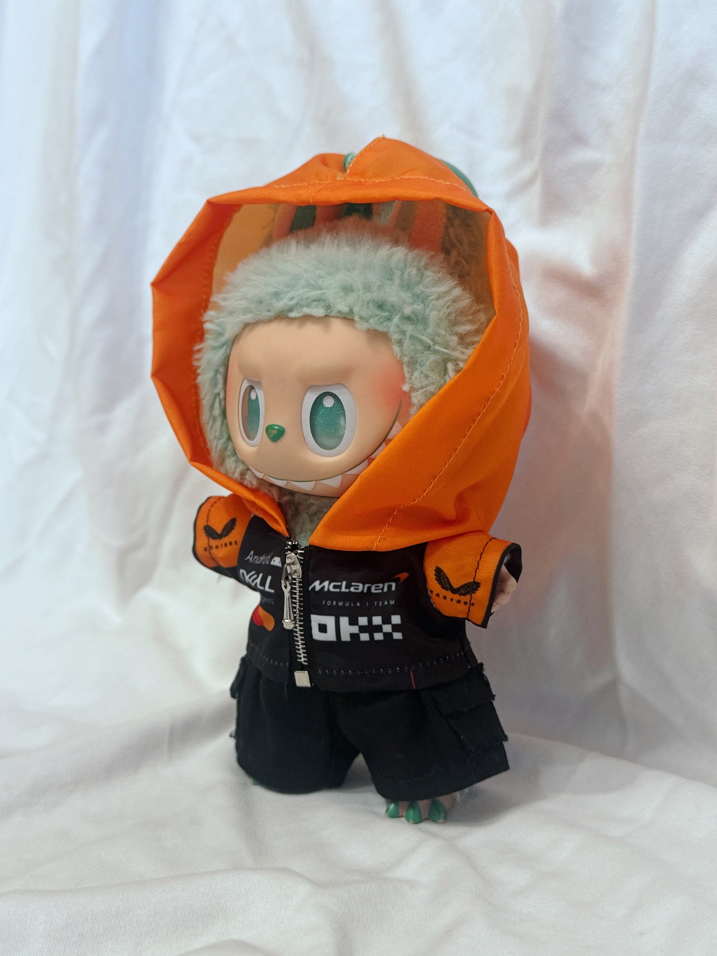 Labubu McLaren F1 Racing Jacket | The Monsters Miniature Motorsport Outfit(Doll Not Included)
