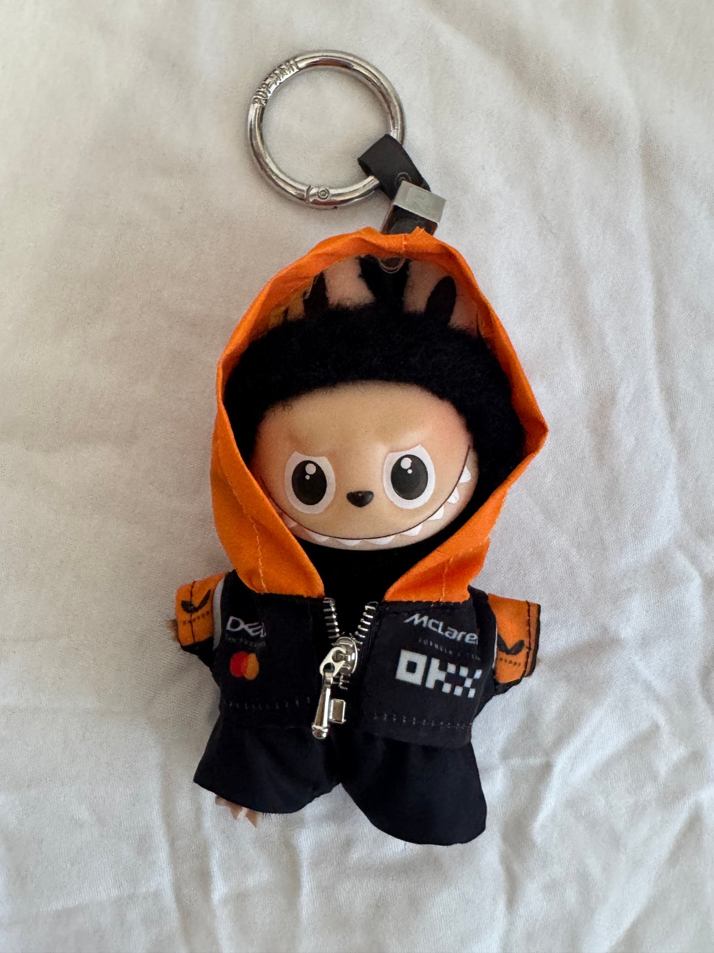 Labubu Pin For Love Clothes | Labubu F1 Racing Outfits: Red Bull & McLaren Team Suits(Doll Not Included)