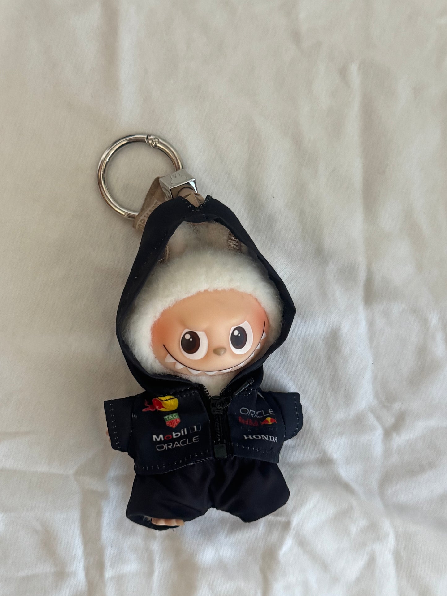 Labubu Pin For Love Clothes | Labubu F1 Racing Outfits: Red Bull & McLaren Team Suits(Doll Not Included)