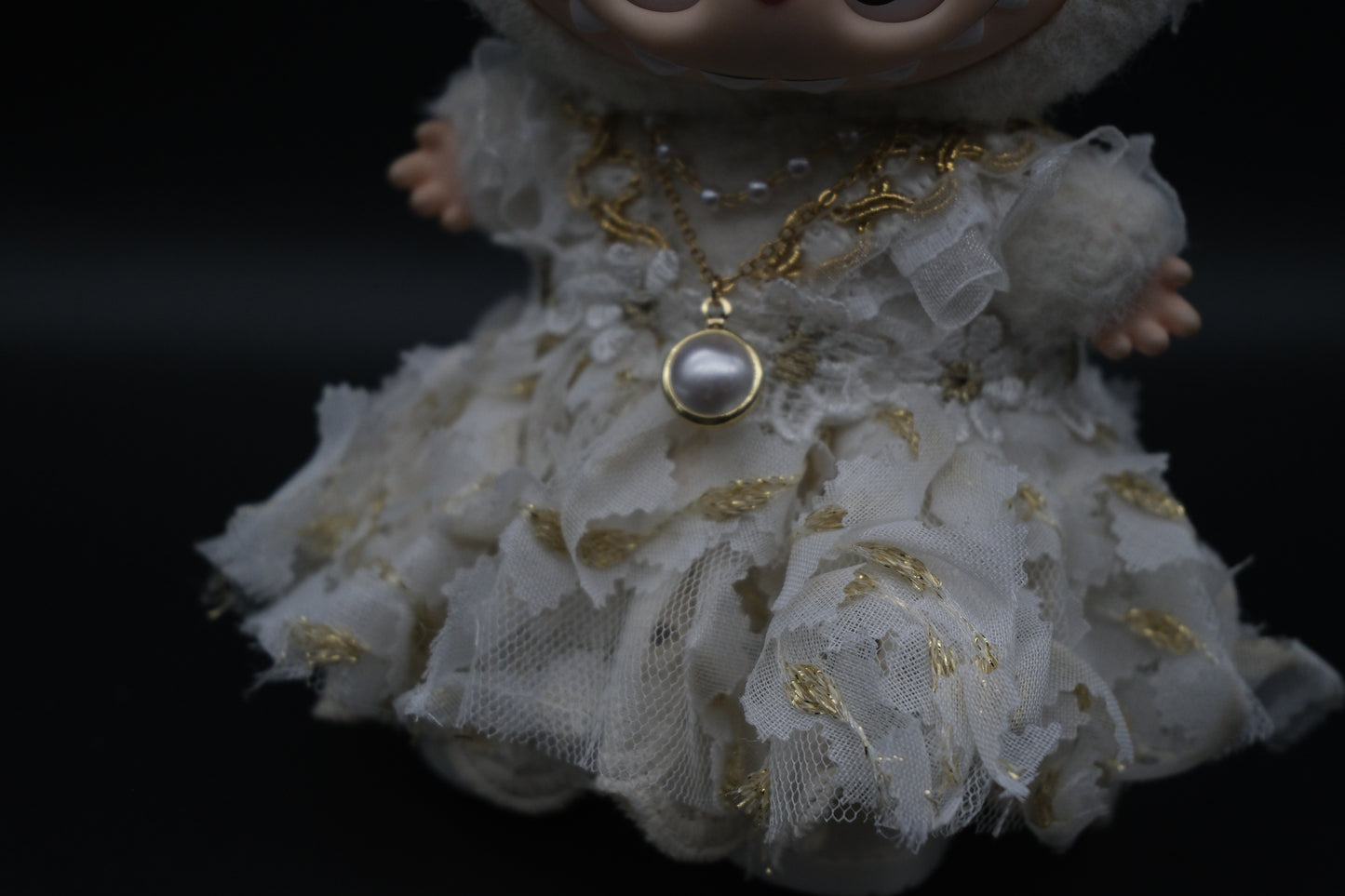 Labubu Clothes (doll not included) | Labubu Outfit | Labubu Dress | Dreamy Princess outfit – dress, head ornament, shoes, handbag, necklace