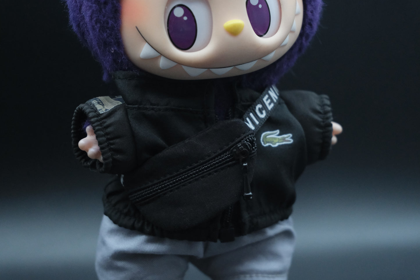 Labubu Clothes (doll not included) | Labubu Outfit | Labubu Streetwear | Cyber Phantom Outfit - jacket, trousers, sunglasses, shoes, slanting bag