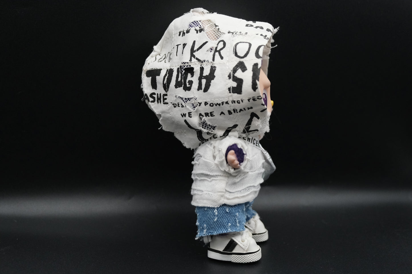 Labubu Clothes (doll not included) | Labubu Outfit | designer outfit |Riot Rapture Outfit-Hoodie, Jeans,Shoes,satchel bag