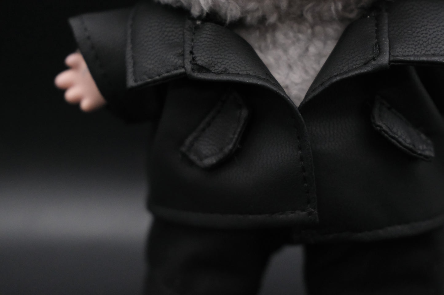 Labubu Clothes (doll not included) | Labubu Outfit | ALL BLACK | INTJ Architect Outfit- Sunglasses,Jacket, Pants,Shoes
