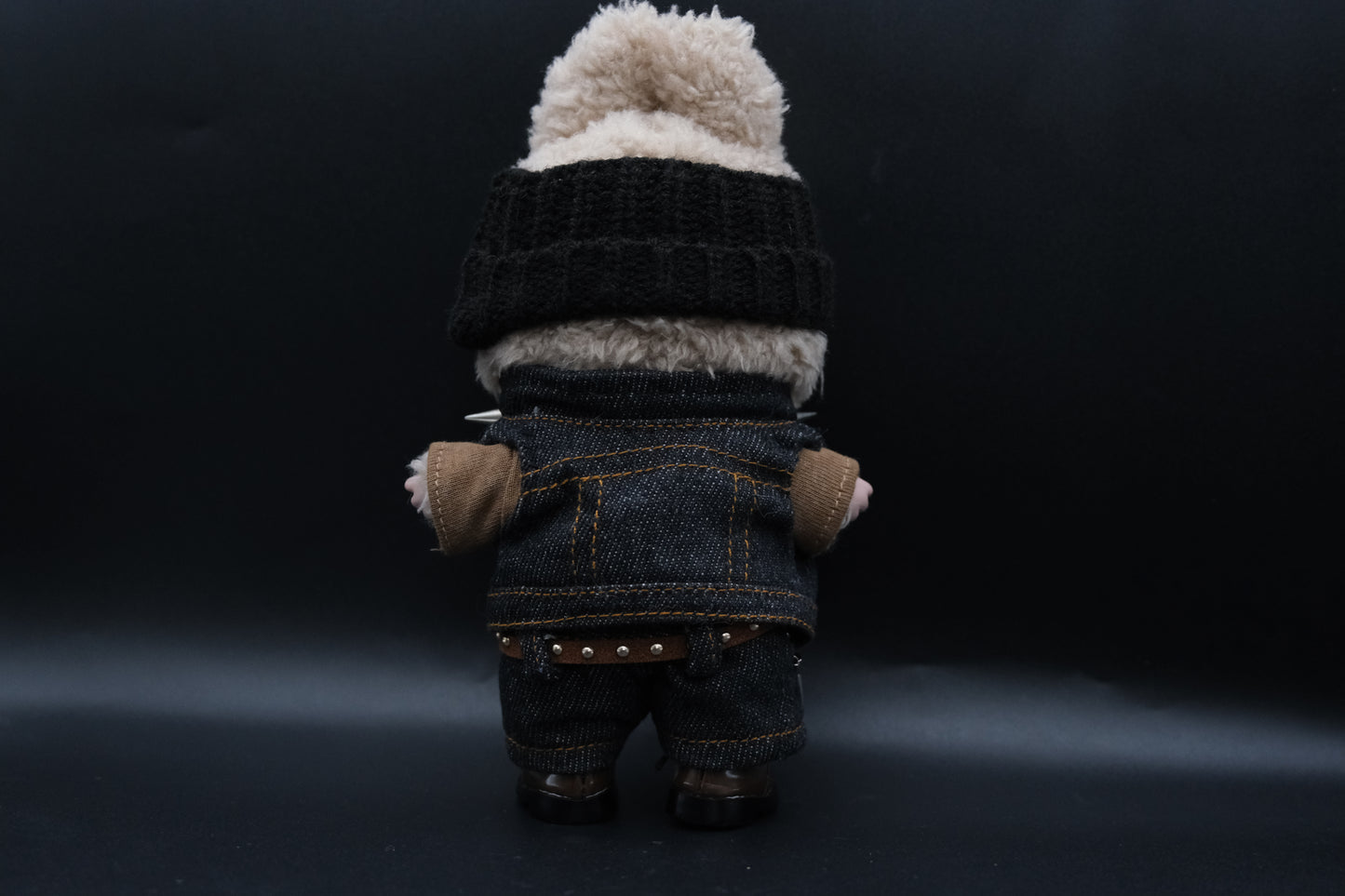 Labubu Clothes (doll not included) | Labubu Outfit | designer outfit |Scrapyard Warren Outfit-Hat, Necklace, T-shirt, Vest,Belt,Jeans,Shoes