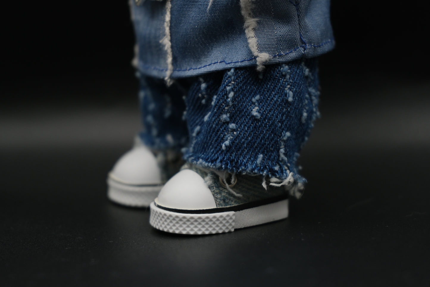 Labubu Clothes (doll not included) | Labubu Outfit | designer outfit |High Street Overlook Outfit- Hat, Denim T-shitt, Jeans, Shoes,Necklace