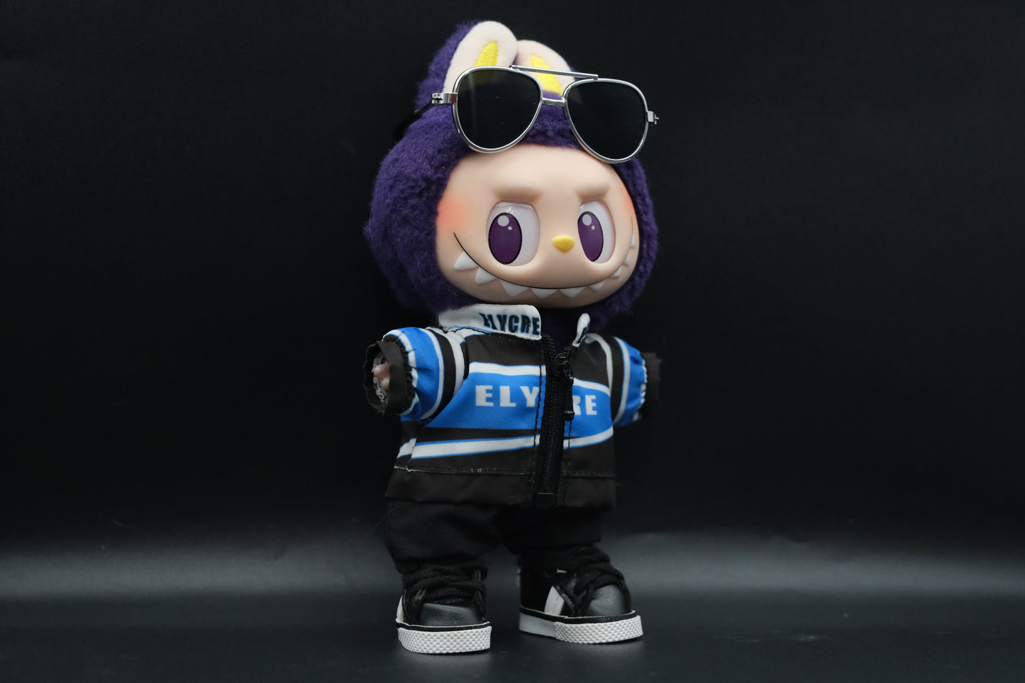 Labubu Clothes (doll not included) | Labubu Outfit | designer outfit | Vintage Sport Outfit - Sunglasses, Jacket, Pants, Shoes