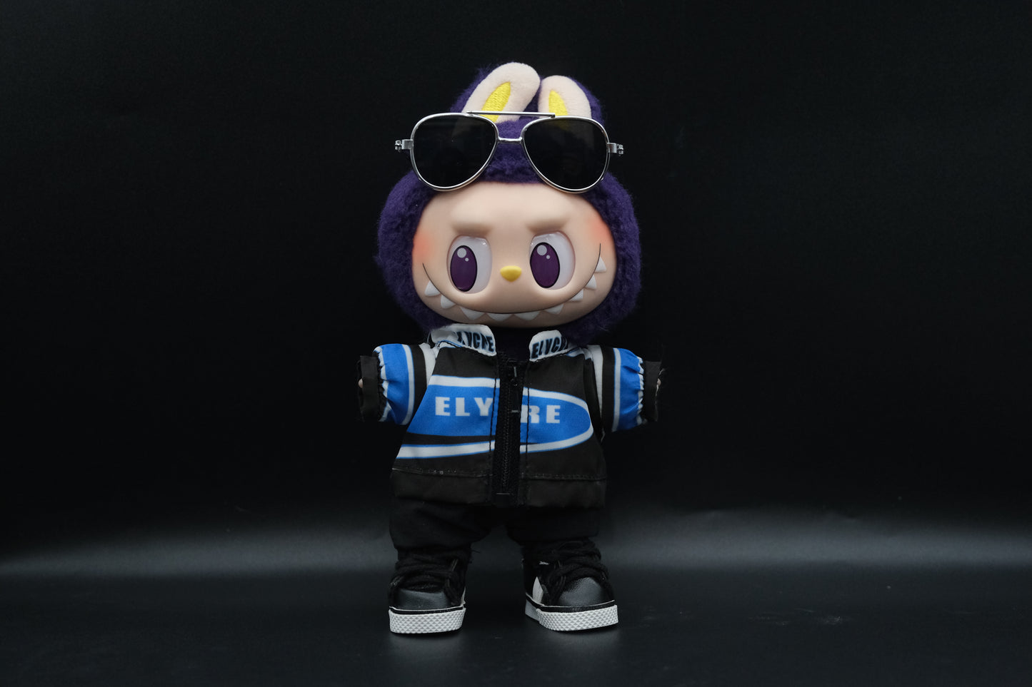 Labubu Clothes (doll not included) | Labubu Outfit | designer outfit | Vintage Sport Outfit - Sunglasses, Jacket, Pants, Shoes