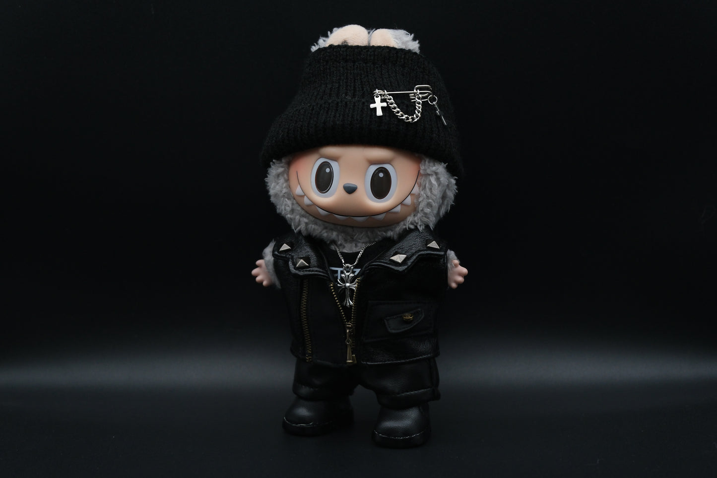 Labubu Clothes (doll not included) | Labubu Outfit | designer outfit |SMASH & RIDE Outfit- Jacket,Pants,Shoes,Necklace