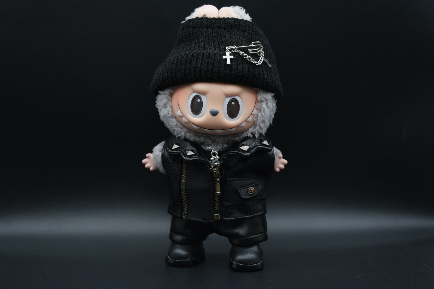 Labubu Clothes (doll not included) | Labubu Outfit | designer outfit |SMASH & RIDE Outfit- Jacket,Pants,Shoes,Necklace