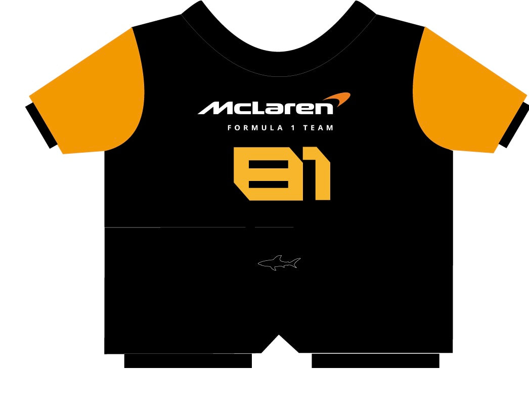 Custom Order | Labubu Clothes (doll not included) | Labubu Outfit | McLaren F1 Racing Jumpsuit - Oscar Piastri