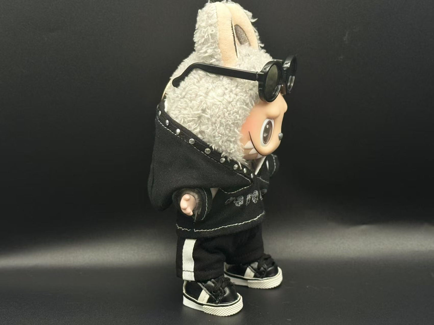 Labubu Clothes (doll not included) | Labubu Outfit | Labubu Dress | LUNAR PUNK SET-Sunglasses, Hoodie, Pants, Shoes