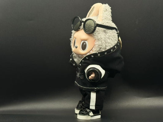 Labubu Clothes (doll not included) | Labubu Outfit | Labubu Dress | LUNAR PUNK SET-Sunglasses, Hoodie, Pants, Shoes