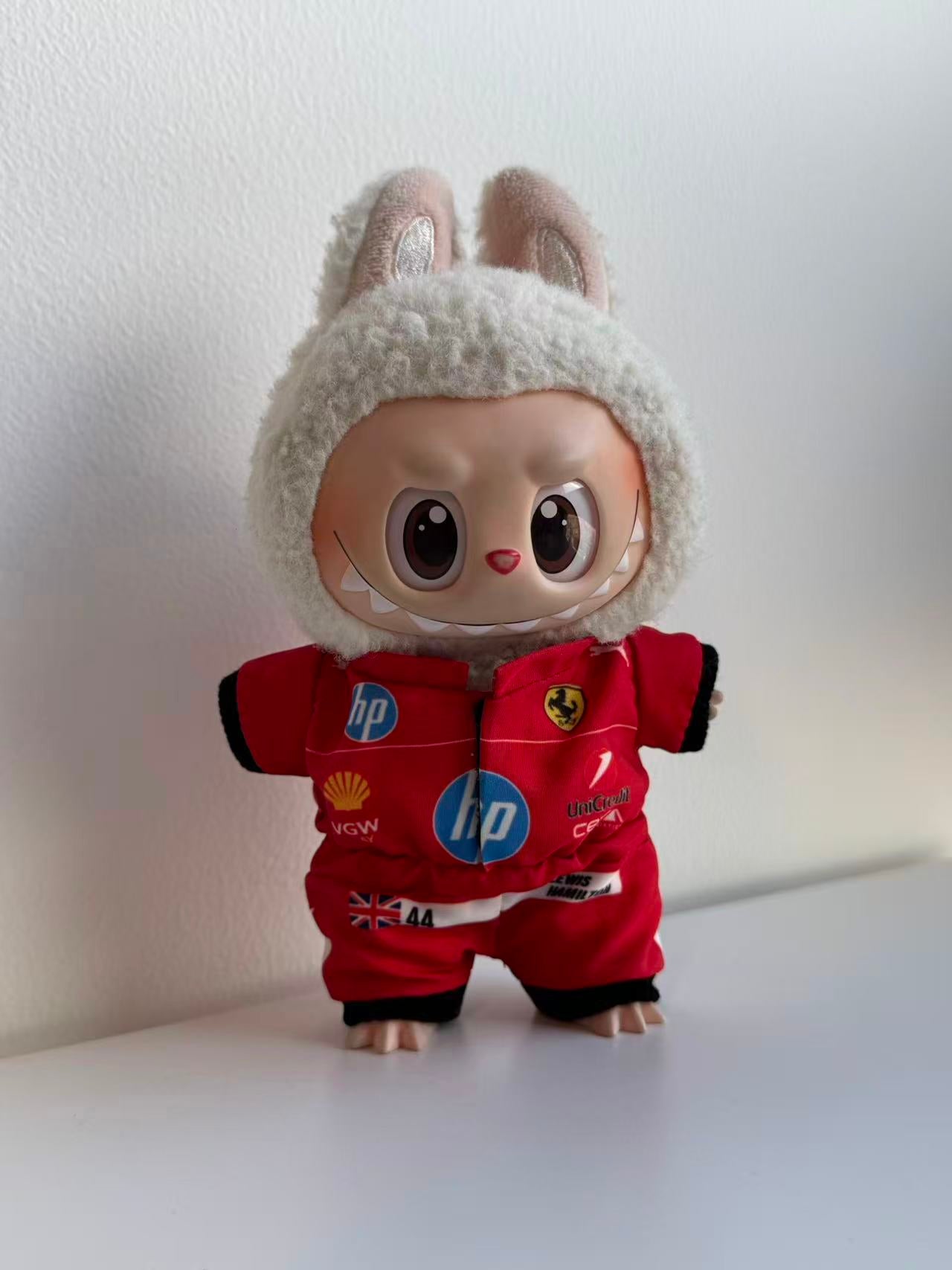 labubu f1 ferrari jumpsuit