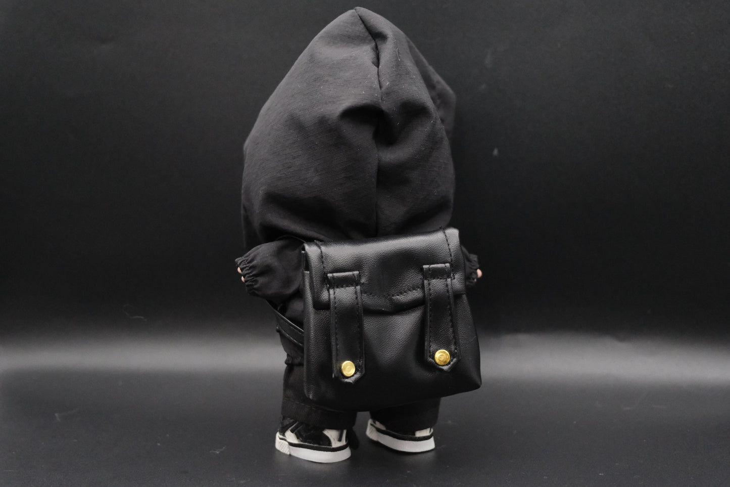 Labubu Dark Avant-Garde Outfit | The Monsters 4-Piece Crocodile Trench Coat & Bag Set With a backpack