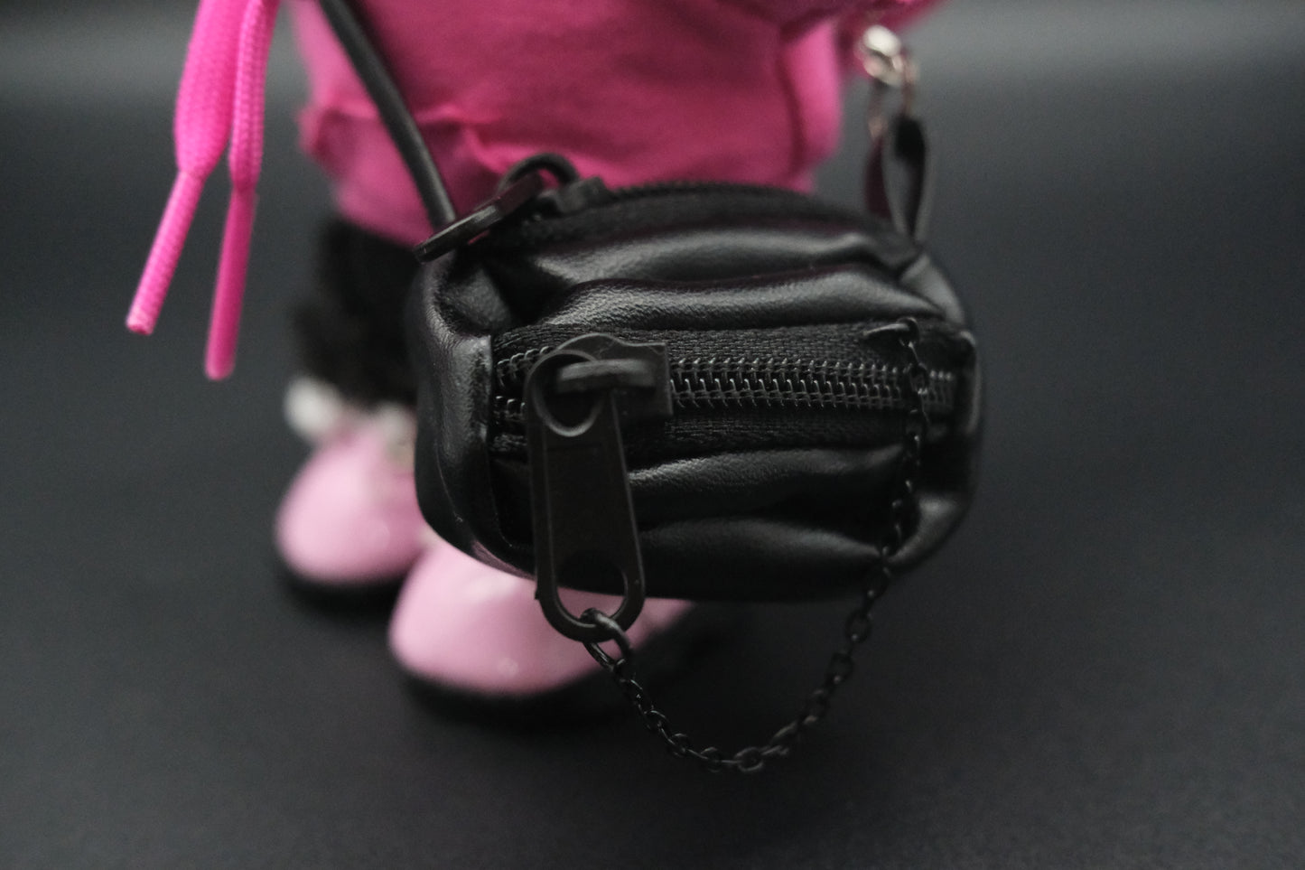 close-up black bag