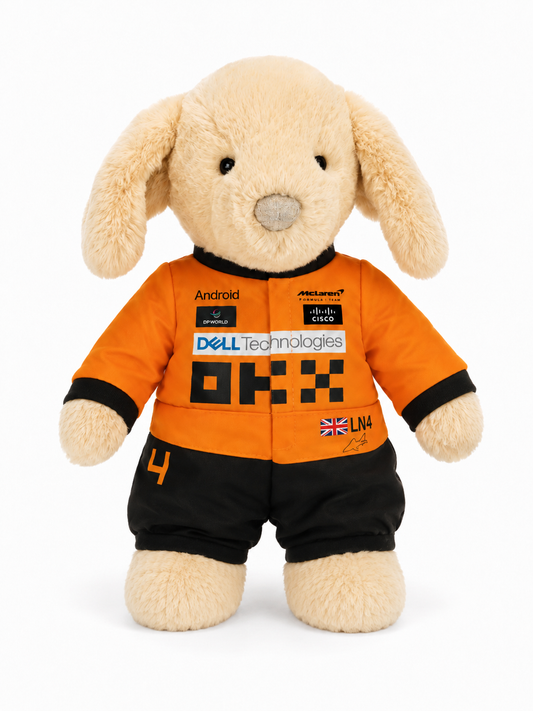 Custom Order | Jellycat Clothes | Lando Norris McLclaren racing jumpsuit