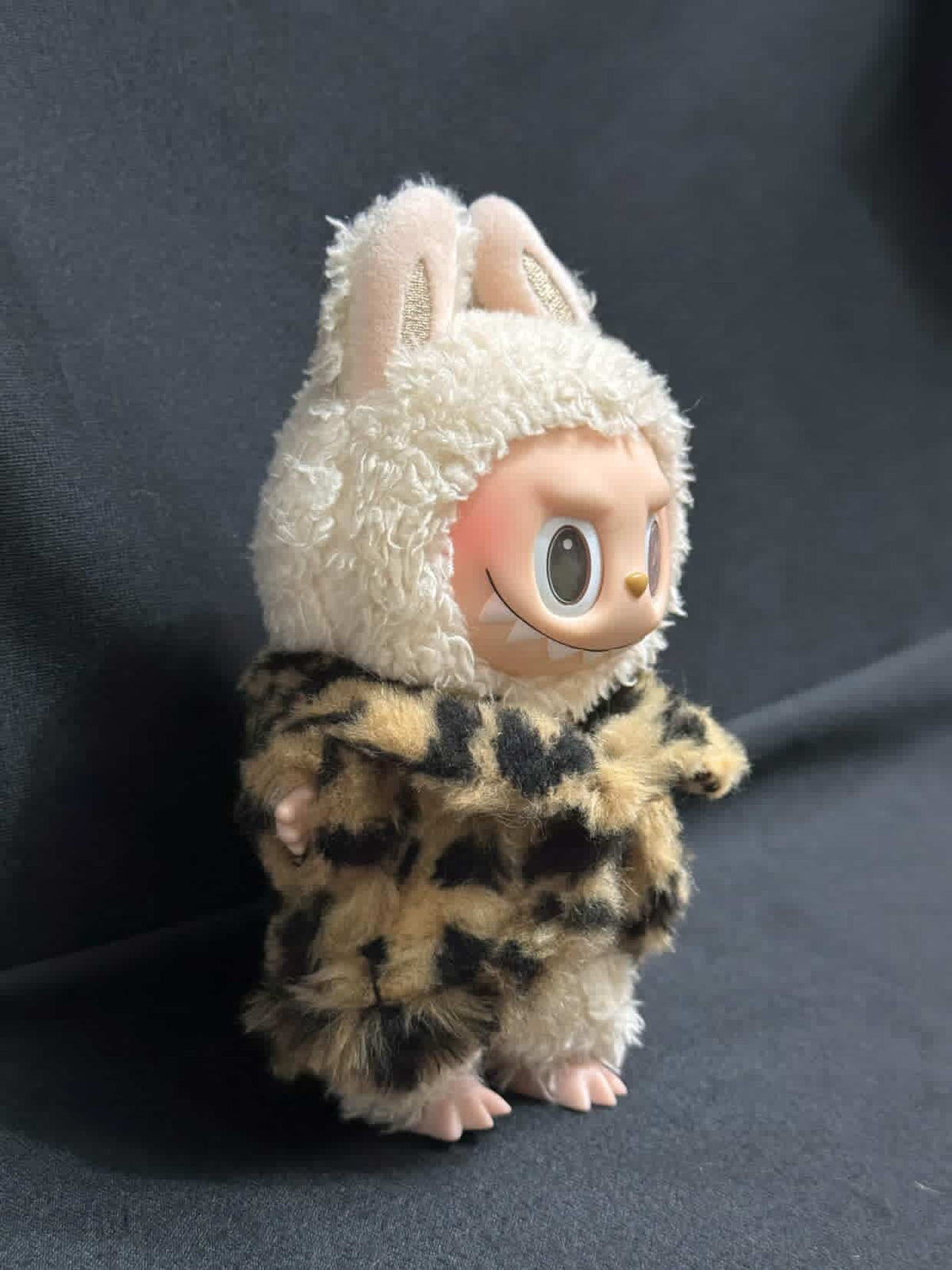 Custom Leopard Labubu Custom Order | Labubu clothes: Leopard fur jacket – Elyra Creations Studio