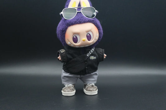 Labubu Clothes (doll not included) | Labubu Outfit | Labubu Streetwear | Cyber Phantom Outfit - jacket, trousers, sunglasses, shoes, slanting bag