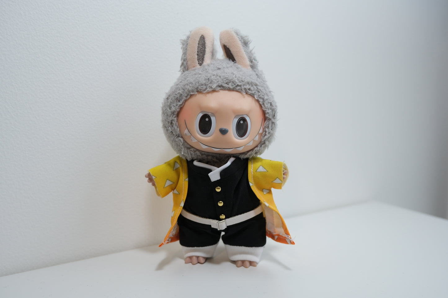 Labubu Clothes Demon Slayer Costume Outfit: Zenitsu | Demon Slayer Inspired Clothes （Doll is NOT included）