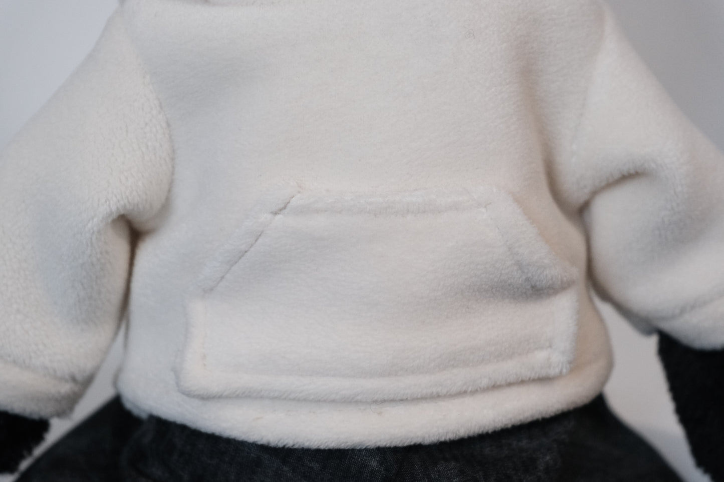 Jellycat Jack  Clothes:  Streetwear Outfit: 2-Piece Monochrome Hoodie & Pants Set(Doll Not Included)