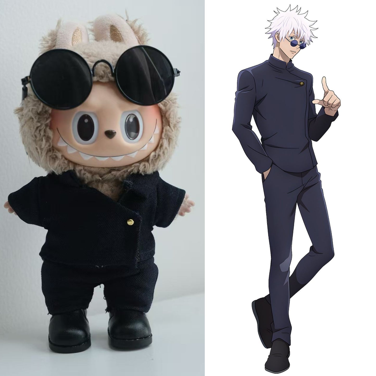 Custom Order | Labubu Clothes | Jujutsu Kaisen Satoru Gojo Outfit