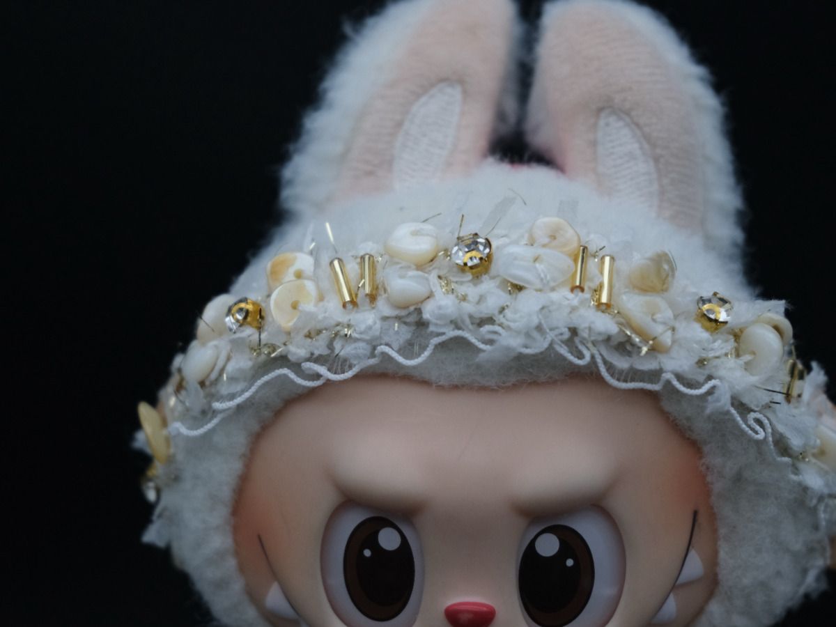 Labubu Clothes (doll not included) | Labubu Outfit | Labubu Dress | Gem Bloom outfit – dress,  head ornament, shoes, handbag, necklace
