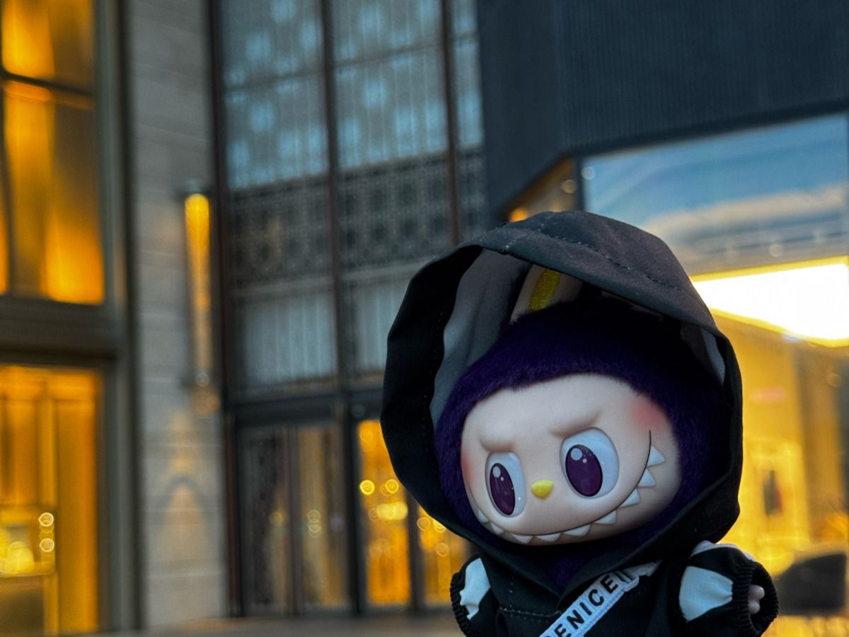Labubu Clothes (doll not included) | Labubu Outfit | Labubu Streetwear| Neon Punk Outfit – jacket, cargo pants, shoes, slanting backpack