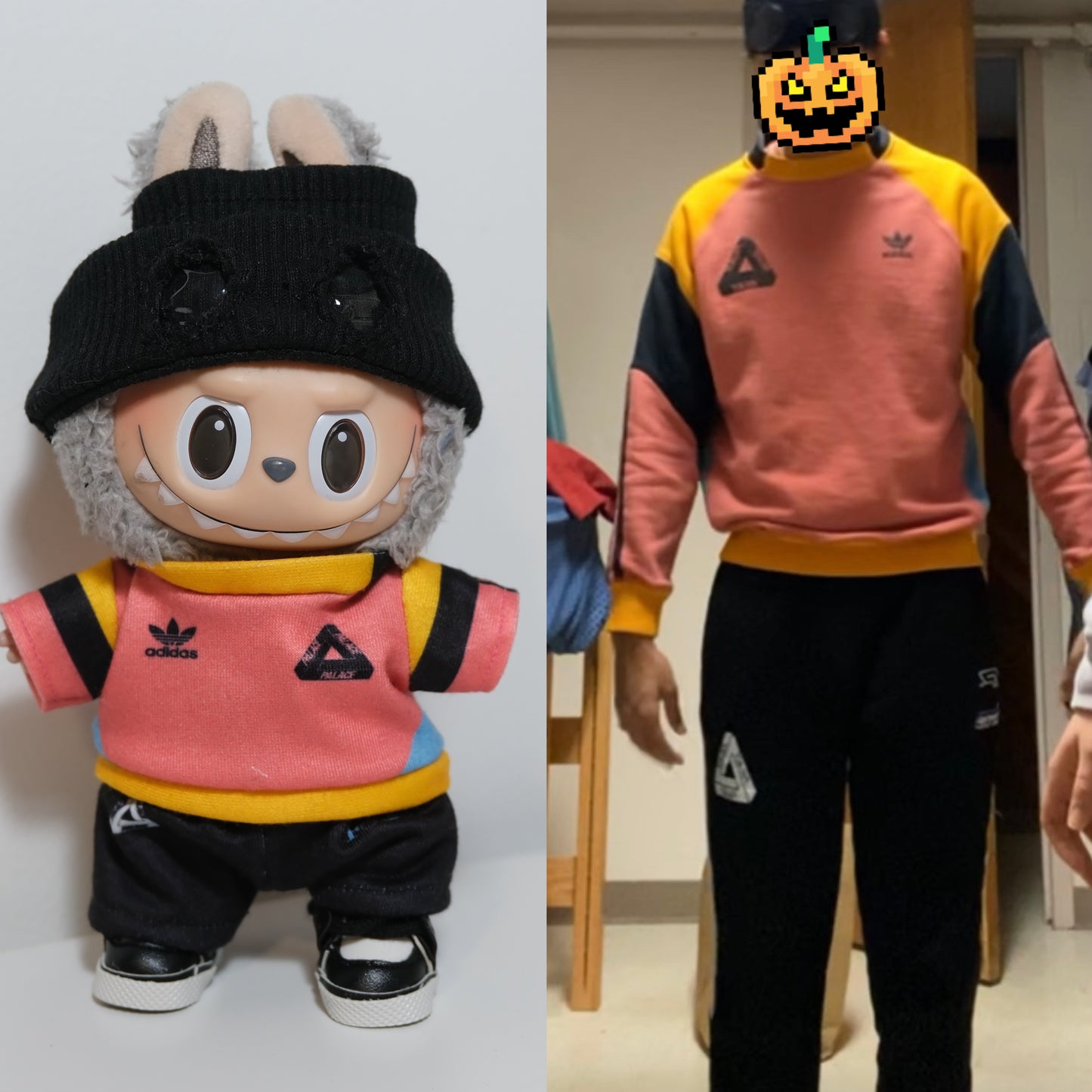 Custom Order | Labubu Clothes | Color block hoodie outfit