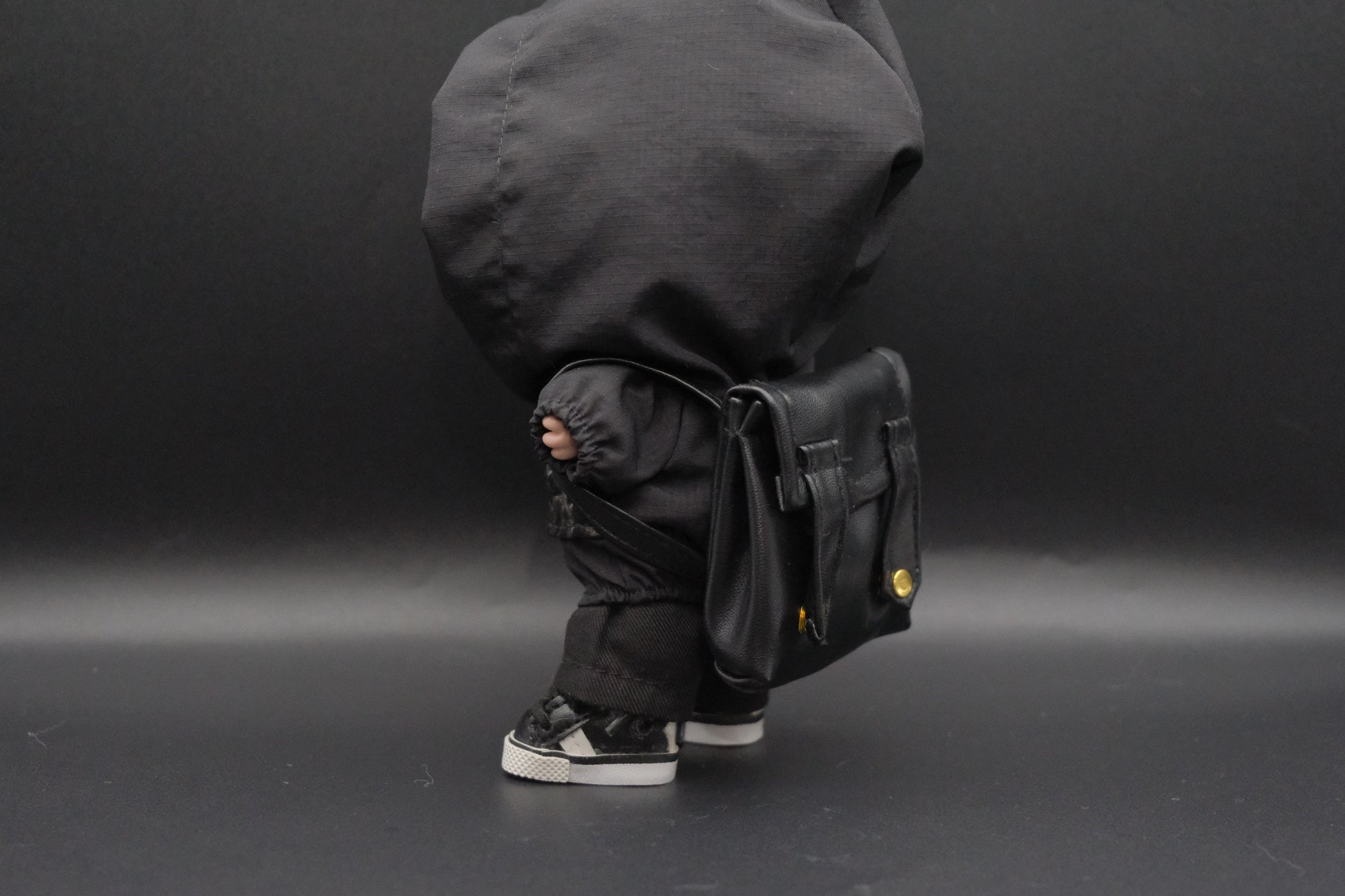Labubu Dark Avant-Garde Outfit | The Monsters 4-Piece Crocodile Trench Coat & Bag Set
