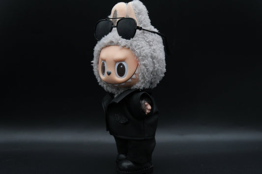 Labubu INTJ Architect Outfit | The Monsters 4-Piece Matte Leather Jacket Set