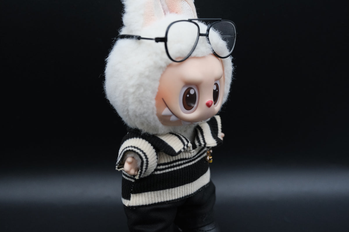 Labub Outfits Labubu High Street Fashion 129 | Labubu Striped Sweater Outfit | The M ...