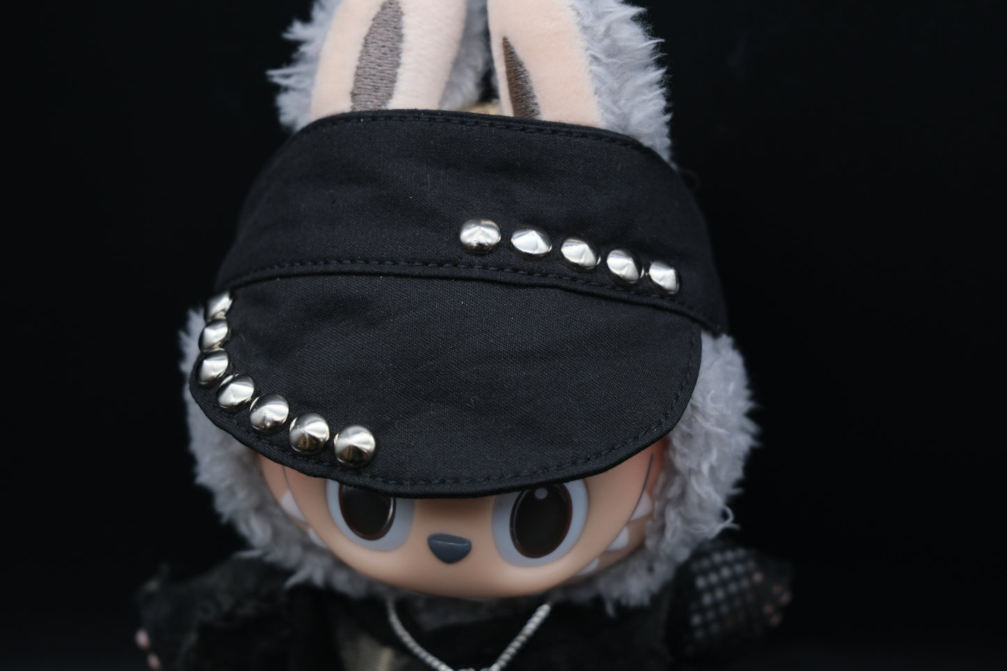 Labubu Grunge Outfit 5-Piece Set | The Monsters Studded Cap & Distressed Shirt
